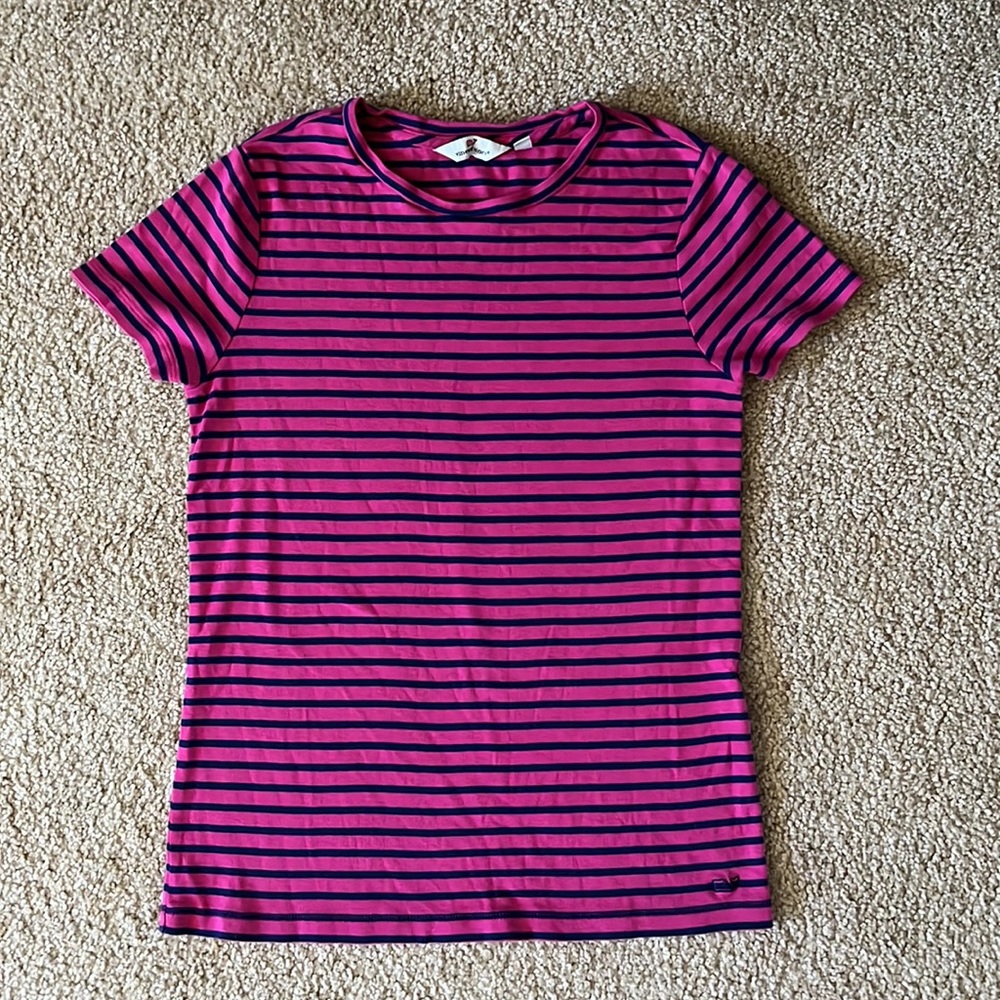 Navy and Pink Striped Vineyard Vines shirts